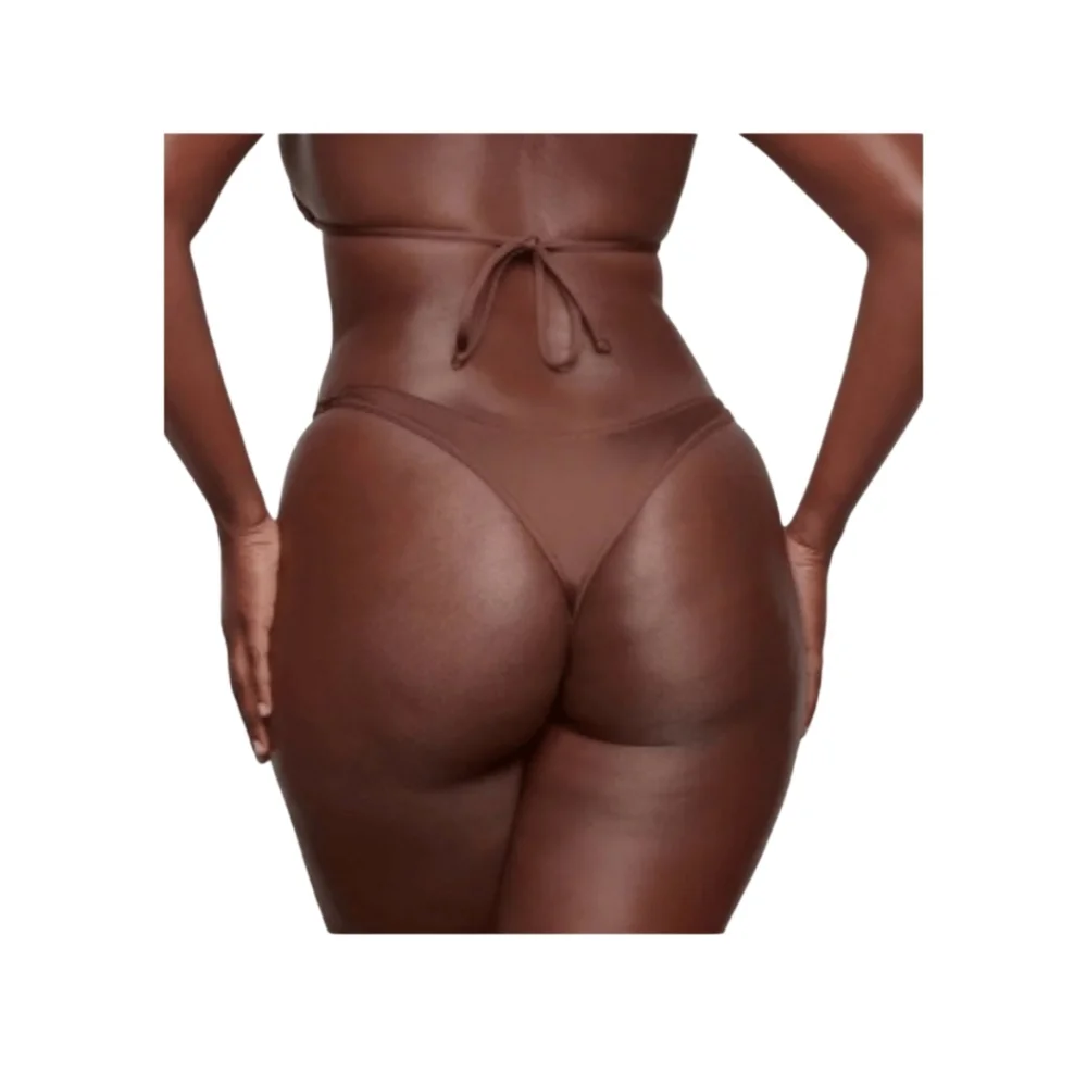 NWT Skims Swim Micro Tanga Bikini Bottoms 4X Cocoa Brown